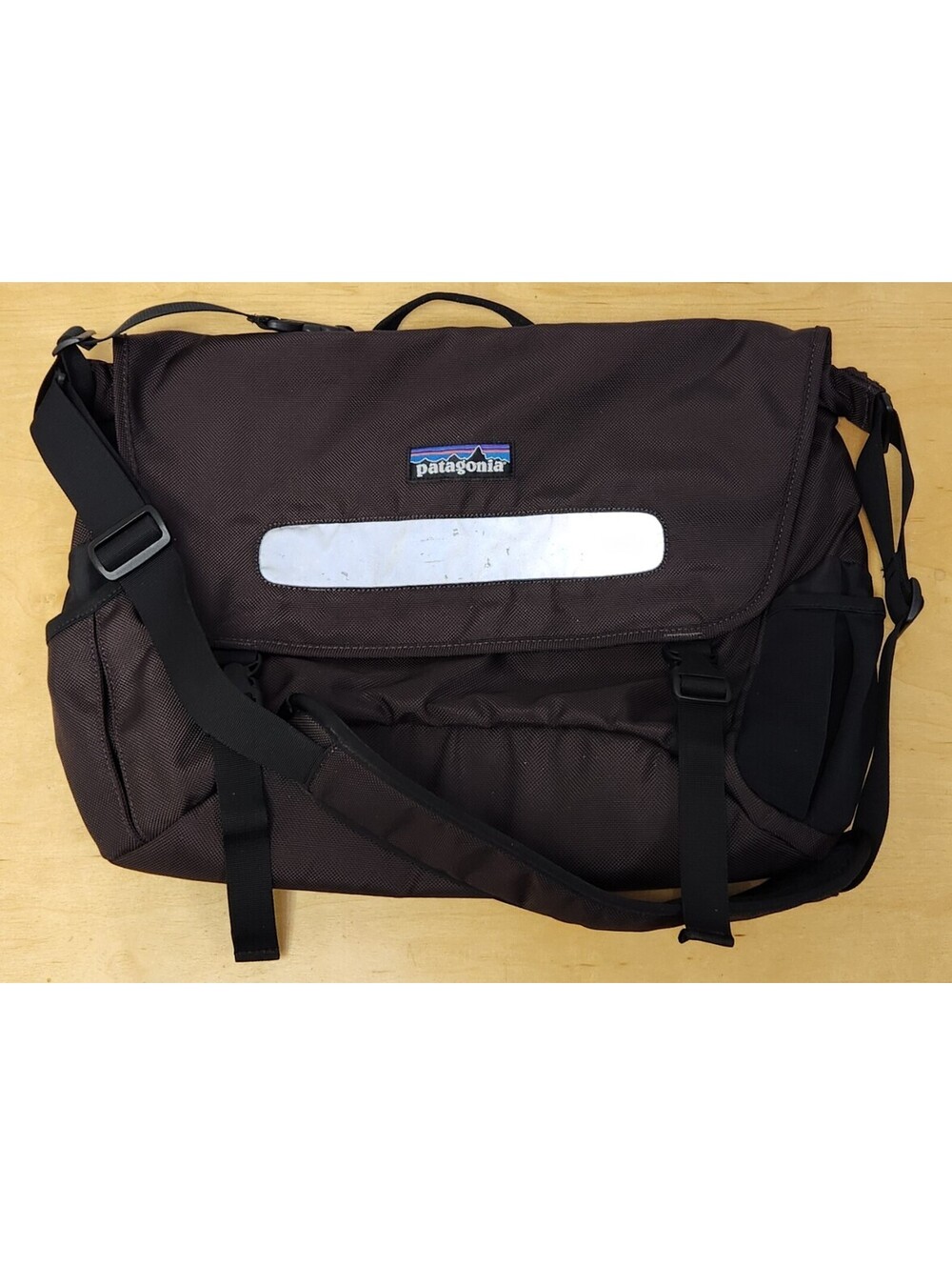 Vintage Patagonia Half Mass Messenger Bag Black Bike Commuter Laptop Satchel